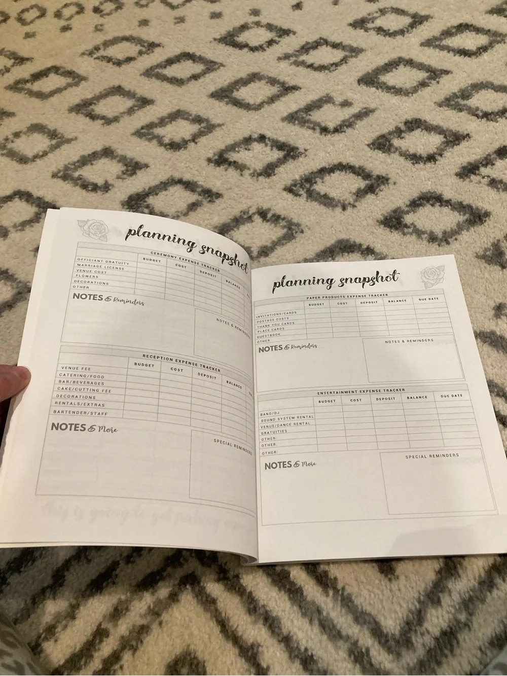 My Wedding Shit A Planner and Notebook for Plans Budgeting Checklists thoughts